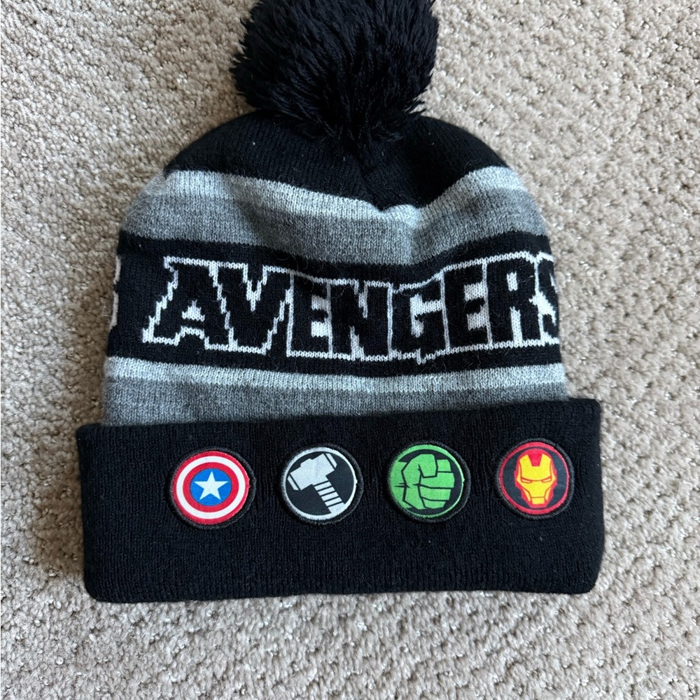 Avenger Kids Beanie - Black and Gray